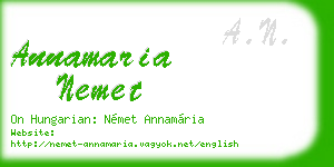 annamaria nemet business card